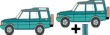 H&ouml;herlegungs-Niveaufedern +25mm/30mm, Peugeot 4007, Typ V, 4WD Bj. 03.07-, mit Mehrlenker / Multilink-Hinterachse