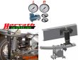 2-circuit high-performance compressor system, manually from the drivers seat for left + right separately adjustable, for Roll auxiliary air springs / roll bellows auxiliary air springs
