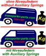 Air-Auxiliary Springs Mercedes Sprinter 2WD 906 OK/KA/AC...