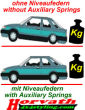 Niveauregulierungsfedern (Ersatzfedern) Volvo V70 2WD Bj. 08/07-, nicht mit original Niveauregulierung