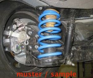 Auxiliary Springs (reinforced replacement springs) Nissan Primastar, type X83/F4/J4, with ABS, My 03.2001-, not for models with level control, ALB