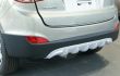 Frontspoiler below / optical underride protection for front and rear, ABS, silver, Hyundai ix35 4WD My. 04.2010-