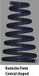 Auxiliary Springs (reinforced replacement springs, +20mm) Subaru Forester SG/SGG/SGS, By. 09.02-10.12, conical springs, shock absorbers suitable as a replacement for original leveling