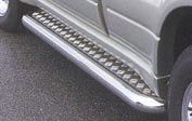 running board, side steps 76mm stain-steel with investment, Toyota Landcruiser J9, 3door, My. 96-02