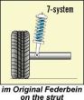 Auxiliary Springs (Helper-Springs) Audi 100 Type C4 By. 02.91 - 10.94, not for Avant, not for Quattro, not for S4