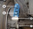 Helper Springs, Auxiliary Springs Nissan Kubistar 2WD, with torsion bar springs, By. 03-, +160 kg compensate