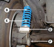 Helper Springs, Auxiliary Springs Nissan Kubistar 2WD, with torsion bar springs, By. 03-, heavy duty, +320 kg compensate