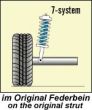 Auxiliary Springs (Helper-Springs) Volkswagen Polo 86C By. 09.90-10.94, not for model G40
