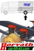 High-level Interactive Suspension 6" (4 pieces additional air-springs) Renault D2.0 D Truck, 6.5t and 7.5t, My. 13-, Rear Axle