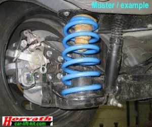 Reinforced replacement springs, rear axle, Mercedes Vito, Vito Tourer, V-Klasse, Type W447, ABS, My. 14, Heavy Duty Kit, minimum load 150 kg, not for: Raised 4-Matic, self-leveling, avantgarde, Models with lift kit